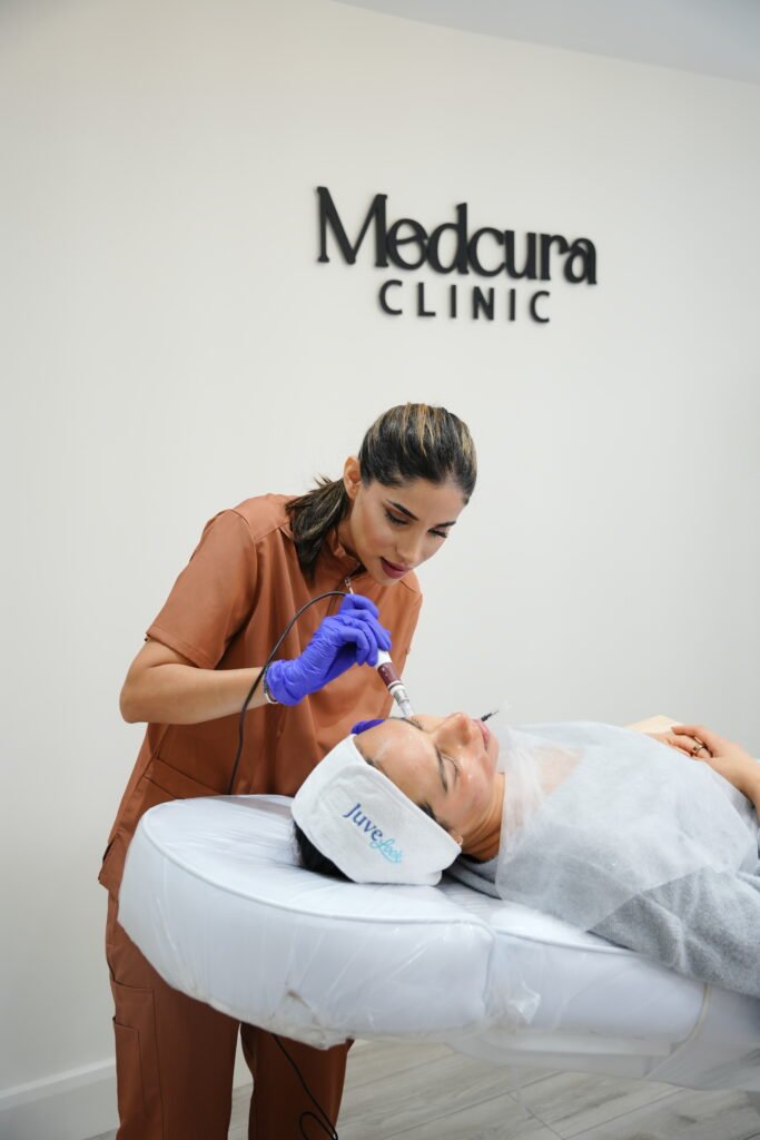 PRP microneedling treatment for acne scars, fine lines and skin rejuvenation in the UK